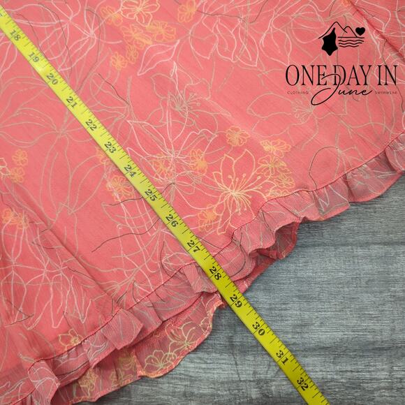 Sag Harbor Layered Sheer Skirt Size 12 - Picture 4 of 5